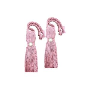 Pink Tassel Curtain Tiebacks